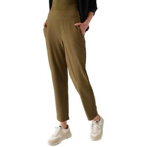 Athleta Brooklyn Mid Rise Ankle Pant, Acacia Olive, Size 0